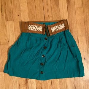 Green skirt